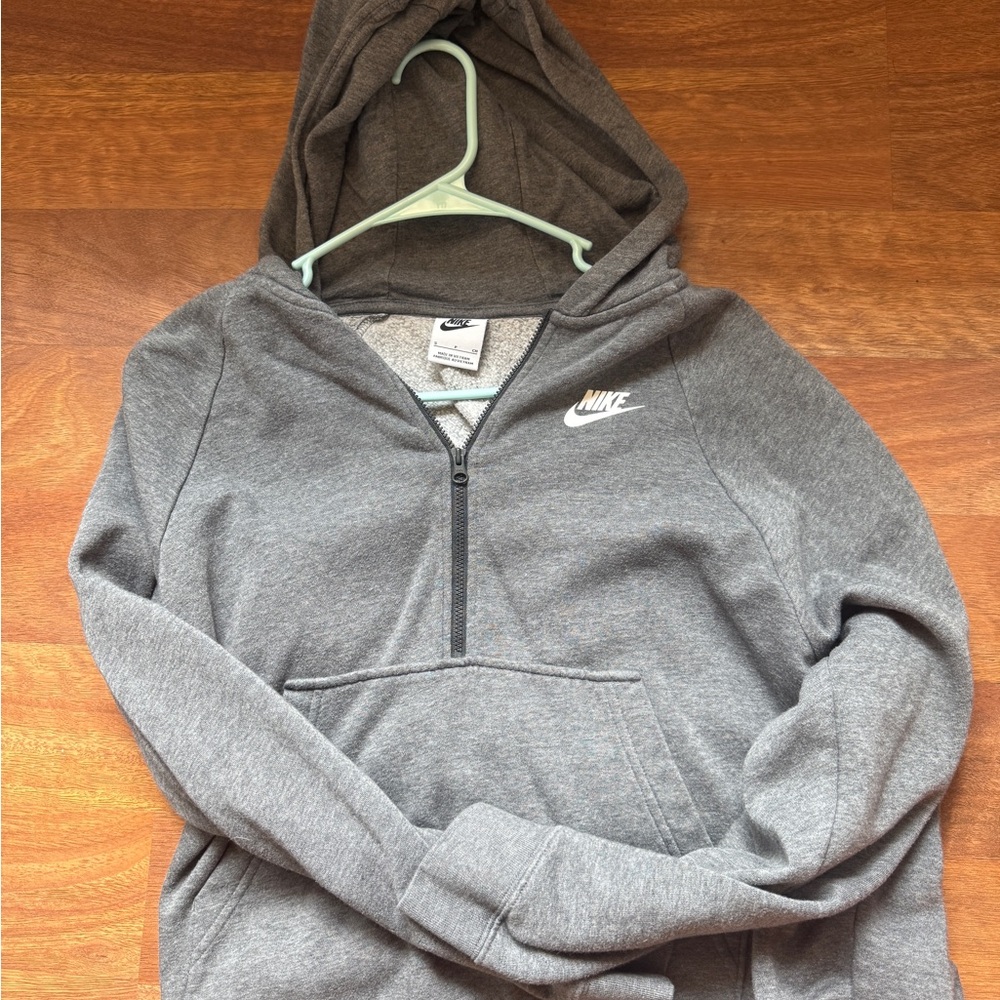 Nike Charcoal Gray Half-Zip Hoodie